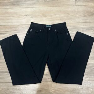 Ralph Lauren 100% Cotton Jeans Solid Black - Size 6
